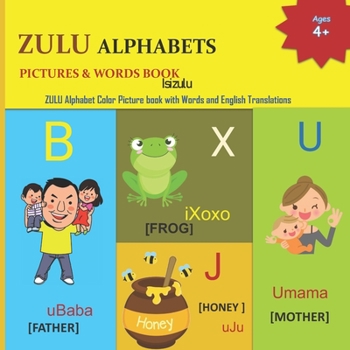 Paperback Zulu Alphabets Pictures & Words Book