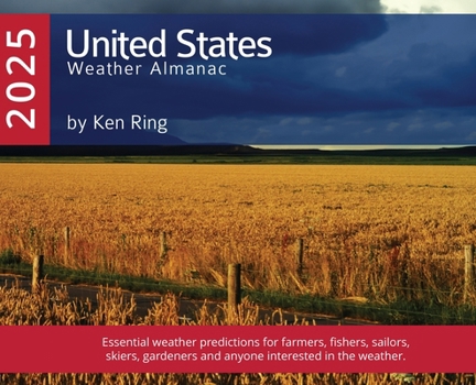 Hardcover United States of America Weather Almanac 2025 (Hardback) Book