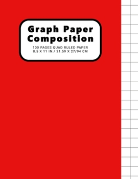 Paperback Graph Paper Composition Notebook: Grid Paper Notebook, Quad Ruled, 100 Sheets, 1/2 Inch Squares, Grid Paper 0.50", 2 Squares Per Inch, Perfect Binding Book