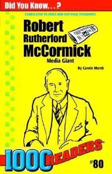 Paperback Robert R McCormick: Media Giant Book
