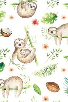 Paperback Sloth Notebook: Blank Lined Journal, Softcover (6x9 Inches) with 120 Pages Book