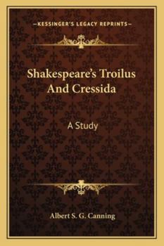Paperback Shakespeare's Troilus And Cressida: A Study Book
