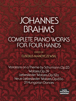 Paperback Complete Piano Works for Four Hands Book
