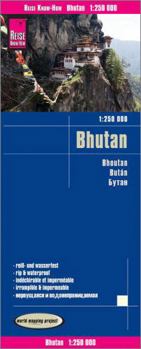 Bhutan Road Map (English and Spanish and French and German and Russian Edition)