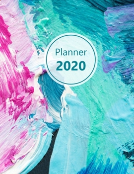 Paperback Planner 2020: Monthly and Weekly Planner. Week on 1 page. Start your week with weekly Focus, Tasks, To-Dos. Monday start week. 11.0" Book