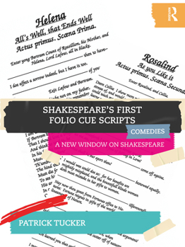 Paperback Shakespeare's First Folio Cue Scripts - Comedies: A New Window on Shakespeare Book