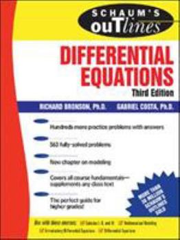 Paperback Schaum's Outline of Differential Equations Book