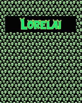 Paperback 120 Page Handwriting Practice Book with Green Alien Cover Lorelai: Primary Grades Handwriting Book