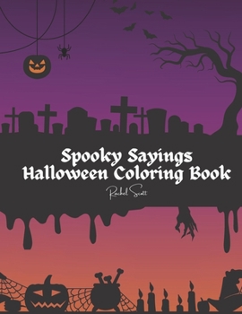 Paperback Spooky Sayings Halloween Coloring Book