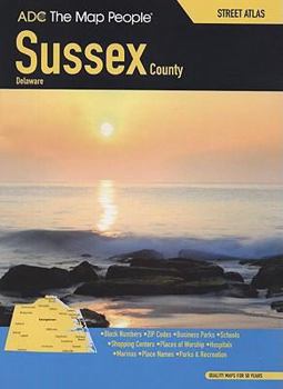 Paperback Sussex County Street Atlas: Delaware Book