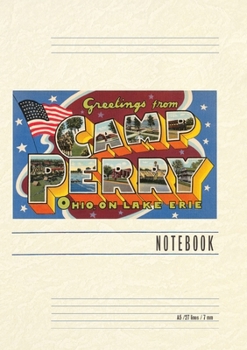 Vintage Lined Notebook Greetings from Camp Perry