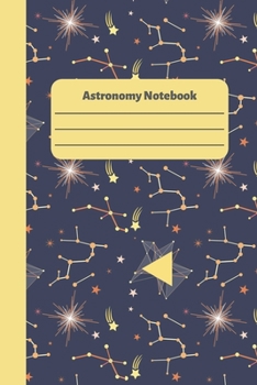 Paperback Astronomy Notebook: Constellations Star Map Lined Composition Journal For Kids Book