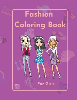 Paperback Fashion Coloring Book for girls Book