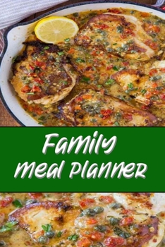 Family Meal Planner: wonderful Blank Lined Gift Meal Planner For FAMILIES TO planning out your meals.