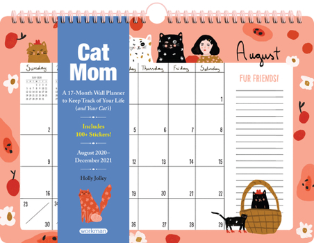 2021 Cat Mom Personal 17-Month Wall Calendar