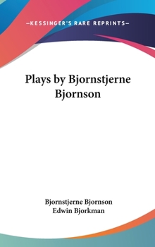 Hardcover Plays by Bjornstjerne Bjornson Book