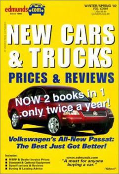 Paperback New Cars and Trucks, Winter 2001: Prices and Reviews Book