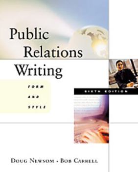 Paperback Public Relations Writing: Form and Style Book