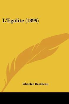 Paperback L'Egalite (1899) Book