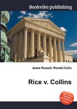 Paperback Rice V. Collins Book