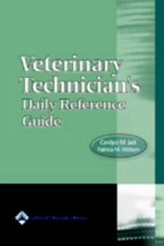 Paperback Veterinary Technician's Daily Reference Guide: Canine and Feline Book