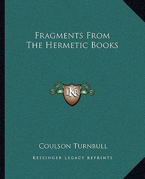 Paperback Fragments from the Hermetic Books Book