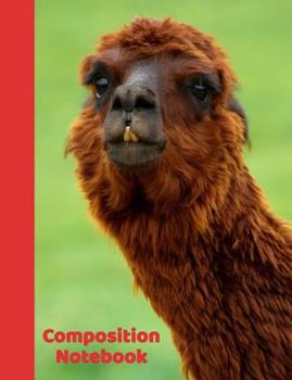 Paperback Composition Notebook: Cute Funny Llama Wide Ruled Composition Notebook For Kids Book