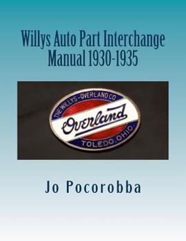 Paperback Willys Auto Part Interchange Manual 1930-1935 Book