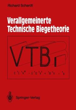 Paperback Verallgemeinerte Technische Biegetheorie: Lineare Probleme [German] Book