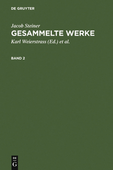Hardcover Jacob Steiner: Gesammelte Werke. Band 2 [German] Book