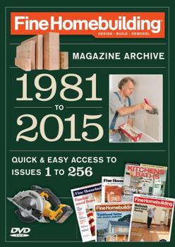 DVD-ROM Fine Homebuilding 2015 Magazine Archive Book