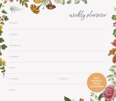 Hardcover Rhs Weekly Desk Planner Book