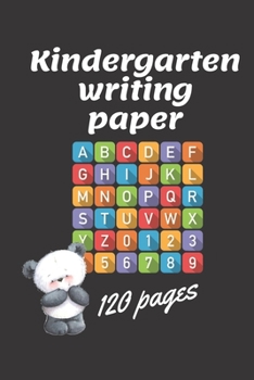 Paperback Kindergarten writing paperbook Ages 3-5: Trace Letters: Alphabet Handwriting Practice workbook for kids Book