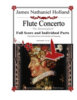 Paperback Flute Concerto "The Hummingbird": Full Score and Individual Parts Book