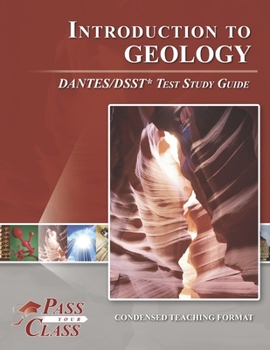 Paperback Introduction to Geology DANTES/DSST Test Study Guide Book