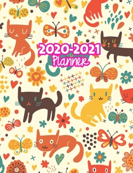 2020-2021 Planner: Two Year Calendar Organizer and Goal Journal | January 2020 - December 2021 Daily, Weekly and Monthly Planner Book with Back Sticker Expression Wall for 2 Years | Design Code 79979