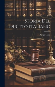 Hardcover Storia Del Diritto Italiano [Italian] Book