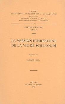 Paperback La Version Ethiopienne de la Vie de Schenoudi: V. [French] Book