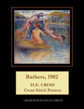 Paperback Bathers, 1902: H.E. Cross cross stitch pattern [Large Print] Book