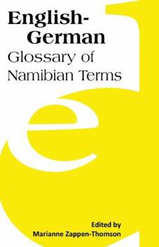 Paperback English-German: Glossary of Namibian Terms Book