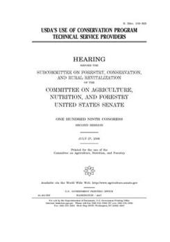 USDA’s use of conservation program technical service providers