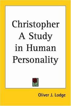 Paperback Christopher A Study in Human Personality Book
