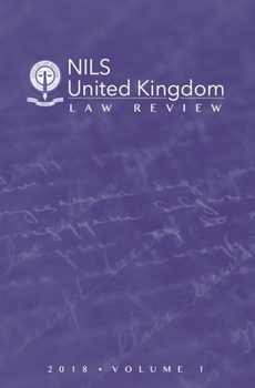 Paperback NILS United Kingdom Law Review: 2018 Volume 1 Book