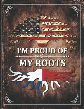 Im Proud of My Roots: Vintage Panama and American Flag Personalized Gift for Coworker Friend  2020 Calendar Daily Weekly Monthly Planner Organizer