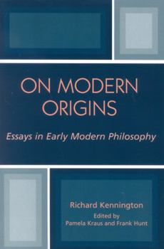 Paperback On Modern Origins: Essays in Early Modern Philosophy Book