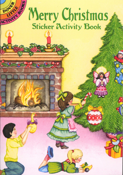 Paperback Merry Christmas Sticker Activity Book