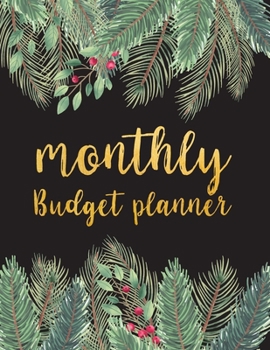 Monthly Budget Planner: paycheck budget tracker | 2 Year Calendar 2020-2021 with income list,Weekly expense tracker ,monthly bill payment checklist, ... Organizer Notebook | Gold Floral Design