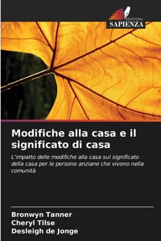 Paperback Modifiche alla casa e il significato di casa [Italian] Book