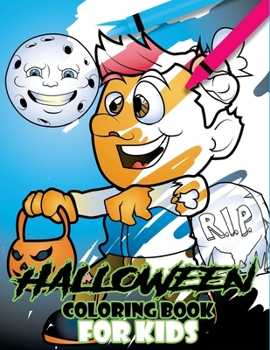 Paperback Halloween Coloring Book For Kids Book