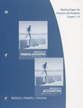 Paperback Working Papers, Chapters 1-16 for Needles/Powers/Crosson's Principles of Accounting and Principles of Financial Accounting, 12th Book